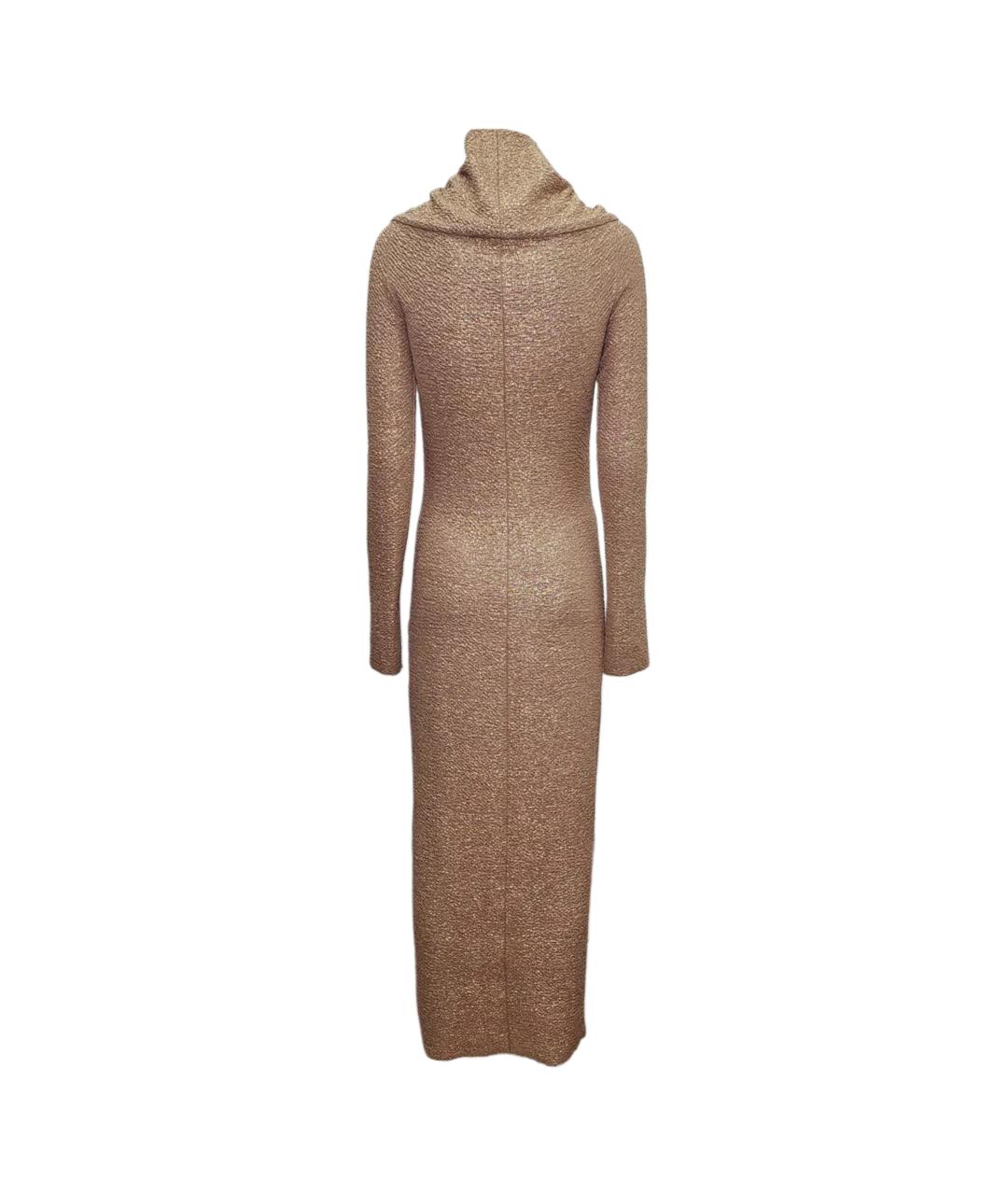 WALK OF SHAME Золотое полиэстеровое вечернее платье, фото 2