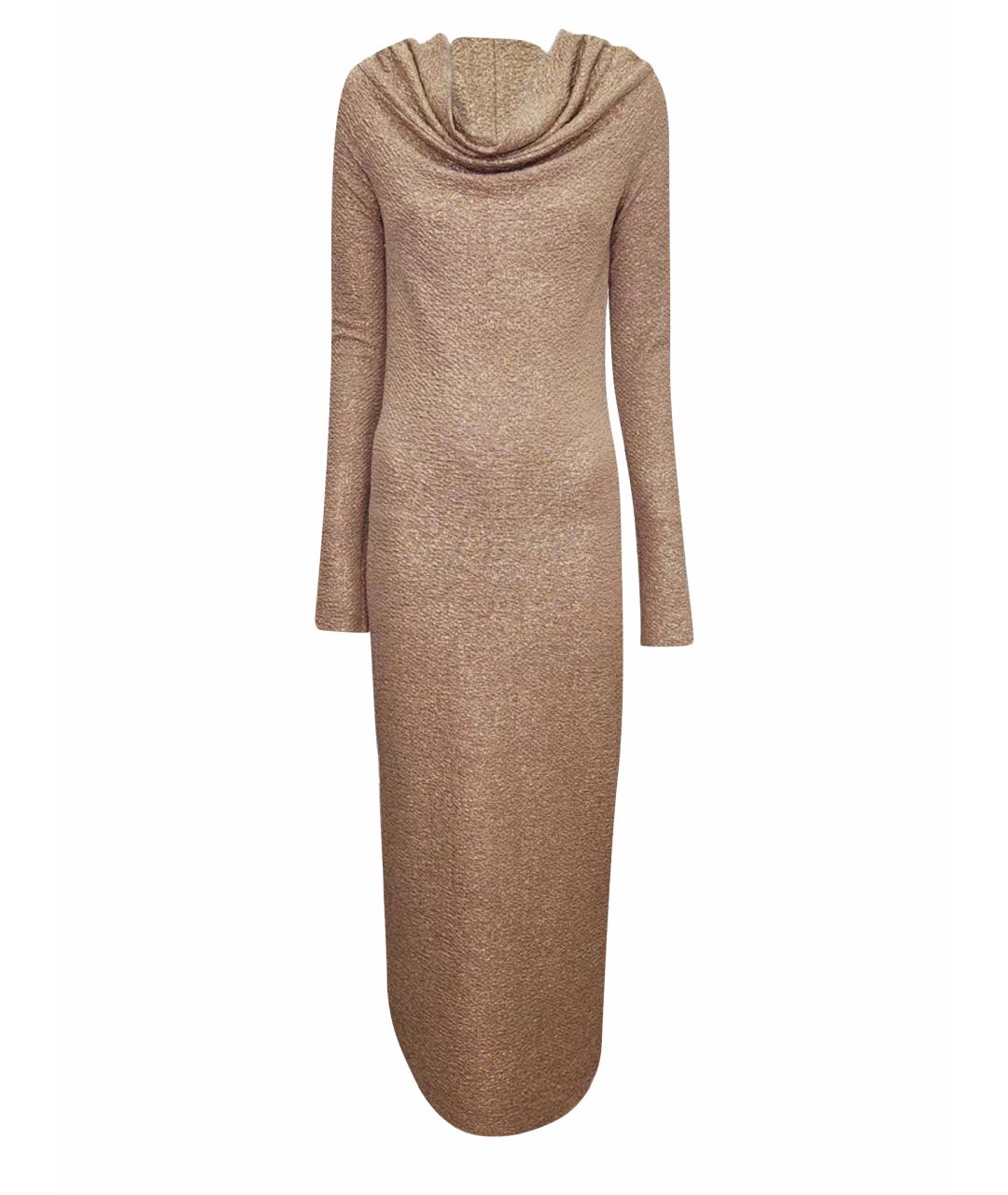 WALK OF SHAME Золотое полиэстеровое вечернее платье, фото 1