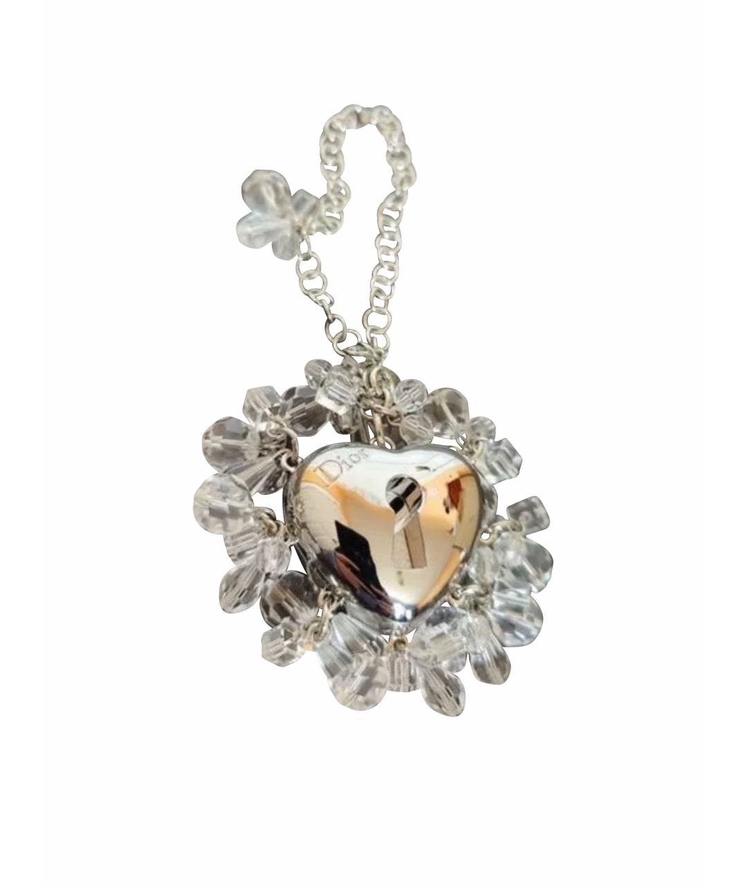 CHRISTIAN DIOR Серебрянный брелок, фото 1