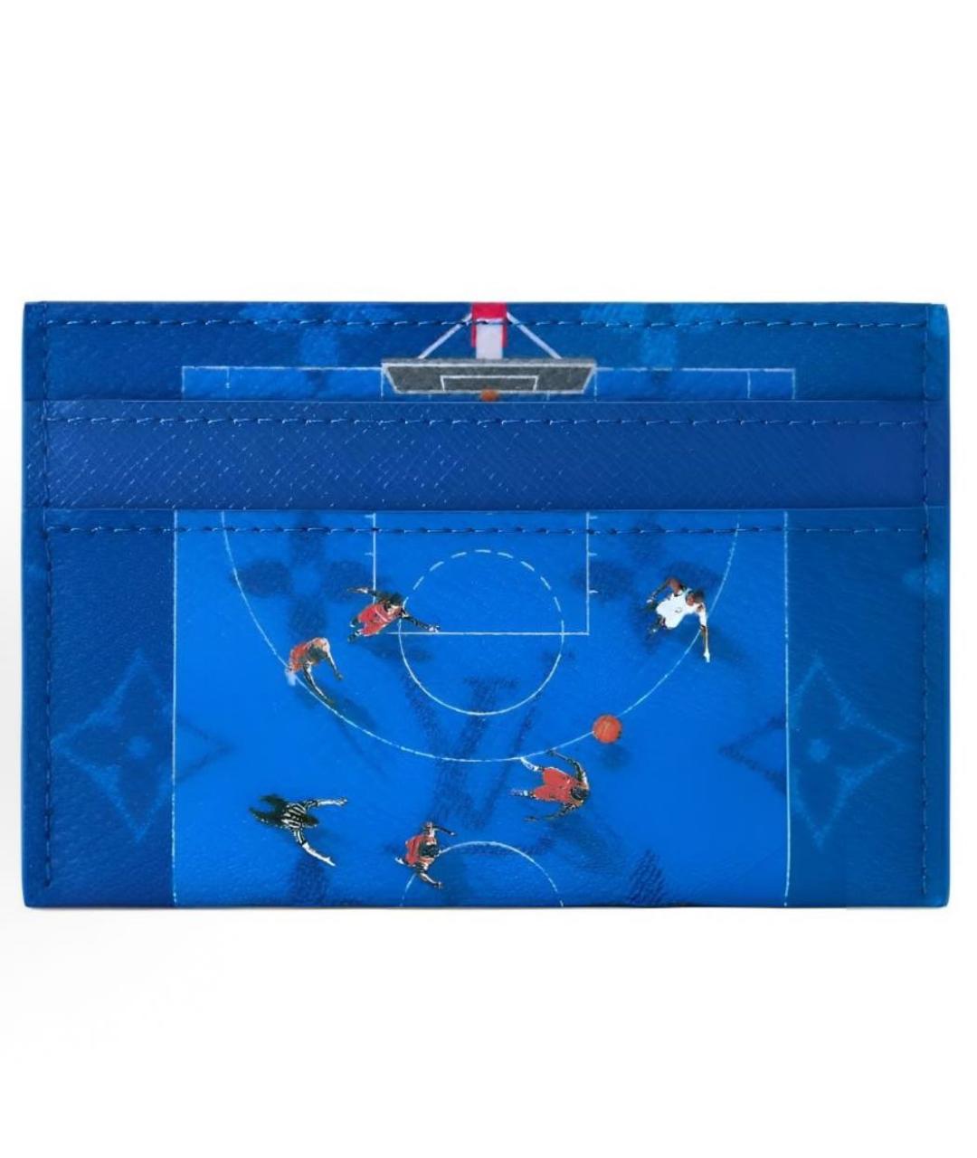 LOUIS VUITTON Синий кардхолдер, фото 4