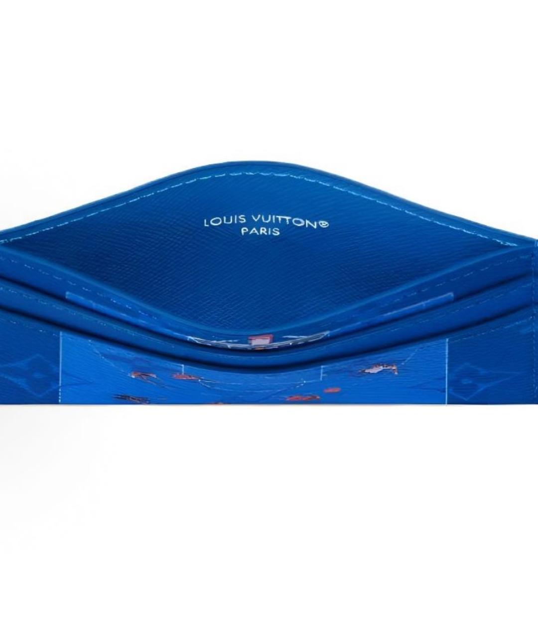 LOUIS VUITTON Синий кардхолдер, фото 2