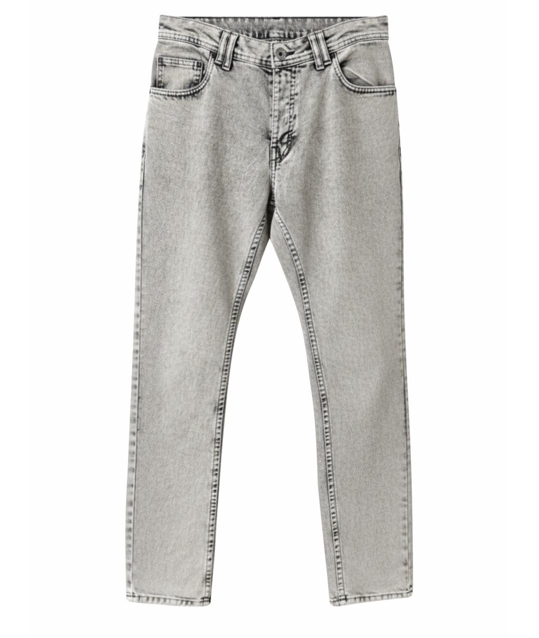 JOHN GALLIANO Серые хлопковые прямые джинсы, фото 1
