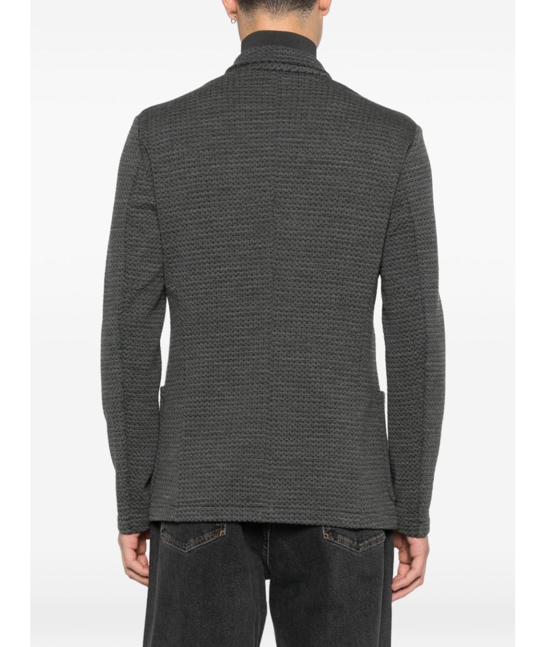 EMPORIO ARMANI Серый шерстяной пиджак, фото 2