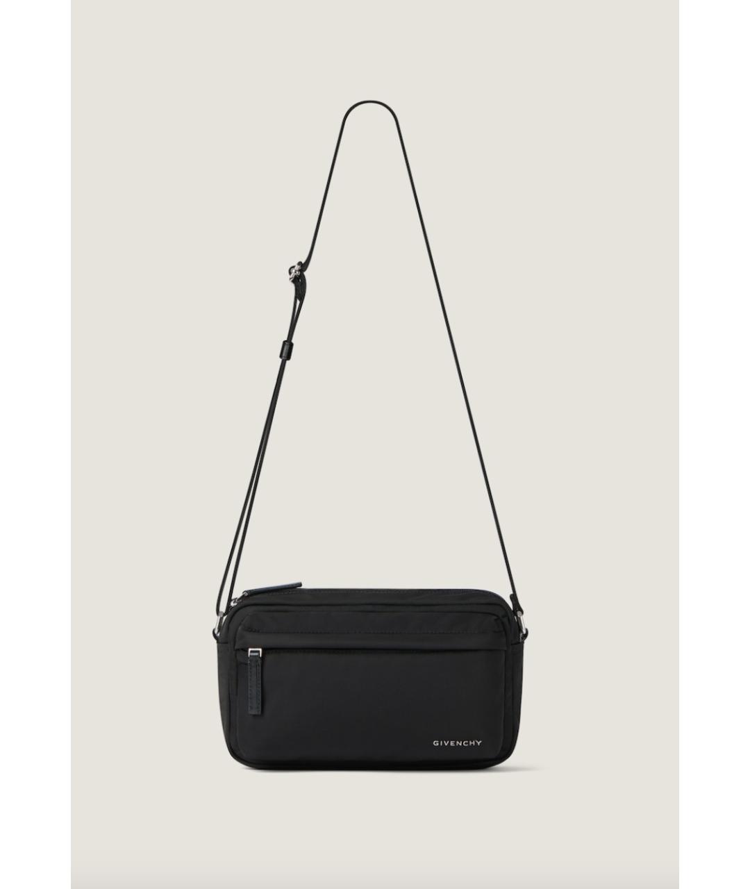 GIVENCHY Черная тканевая сумка на плечо, фото 5