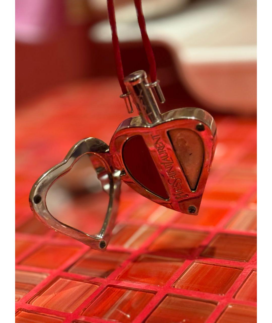 SAINT LAURENT Серебрянный брелок, фото 2