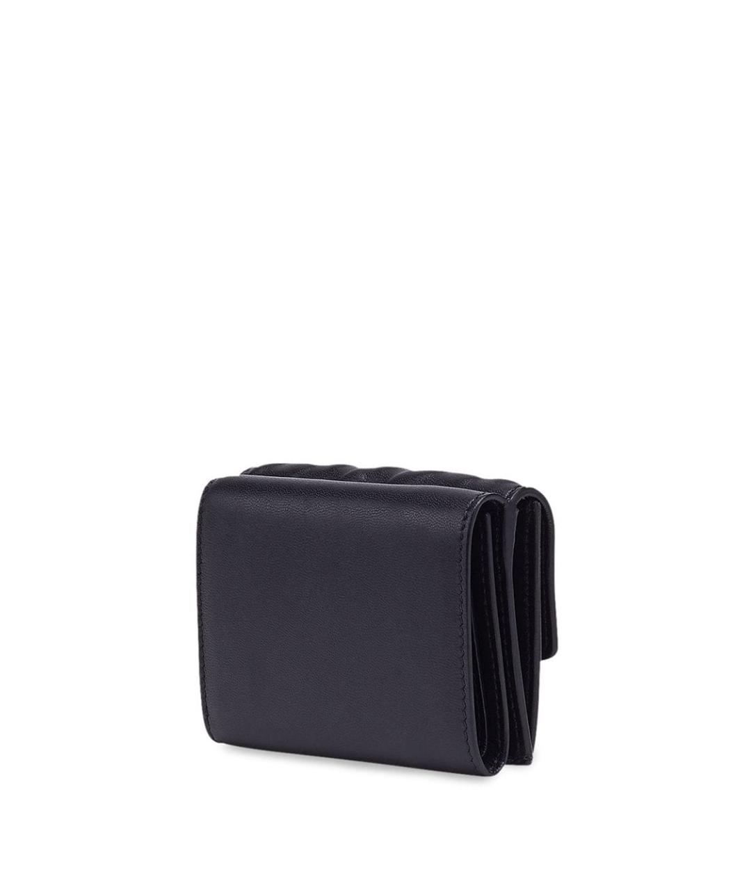 FENDI Черный кожаный кошелек, фото 3