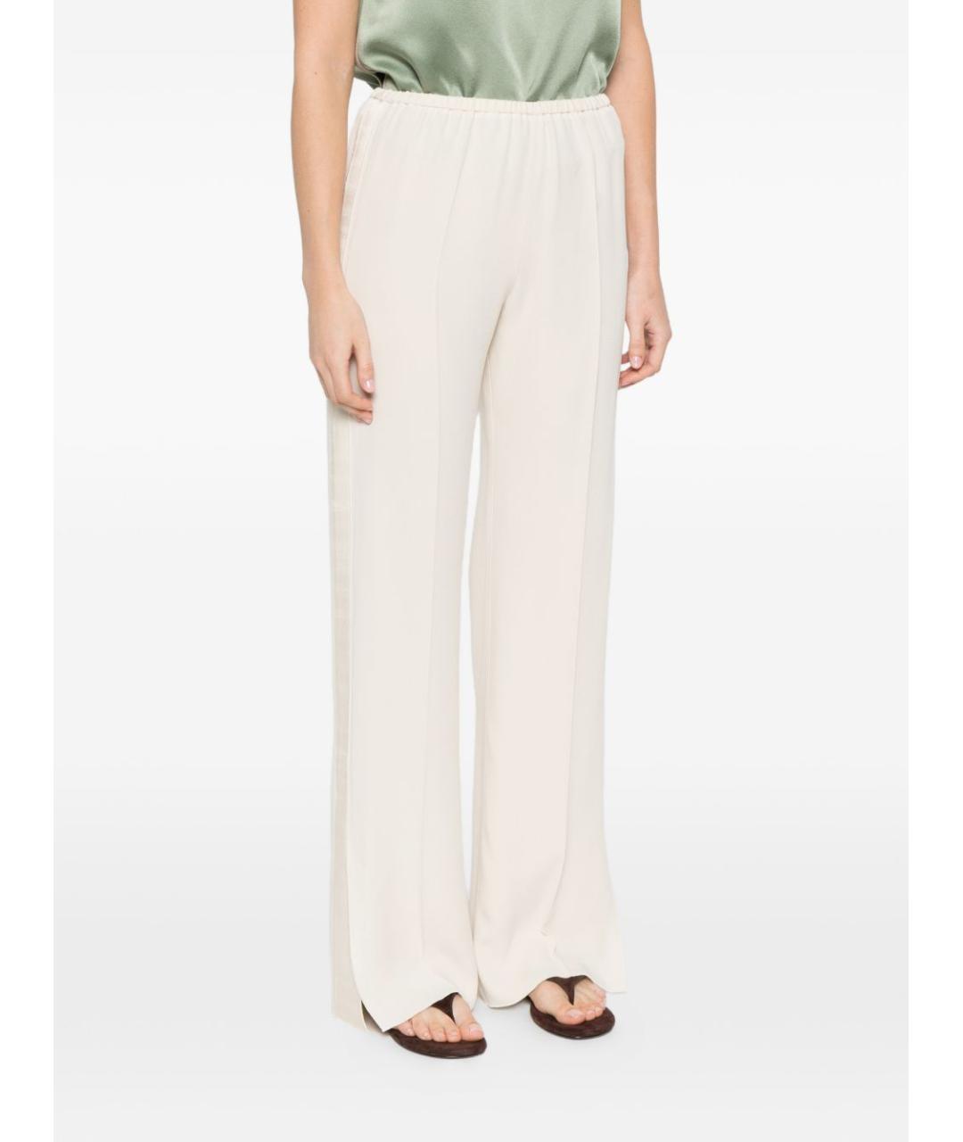 FORTE FORTE Белые прямые брюки, фото 4