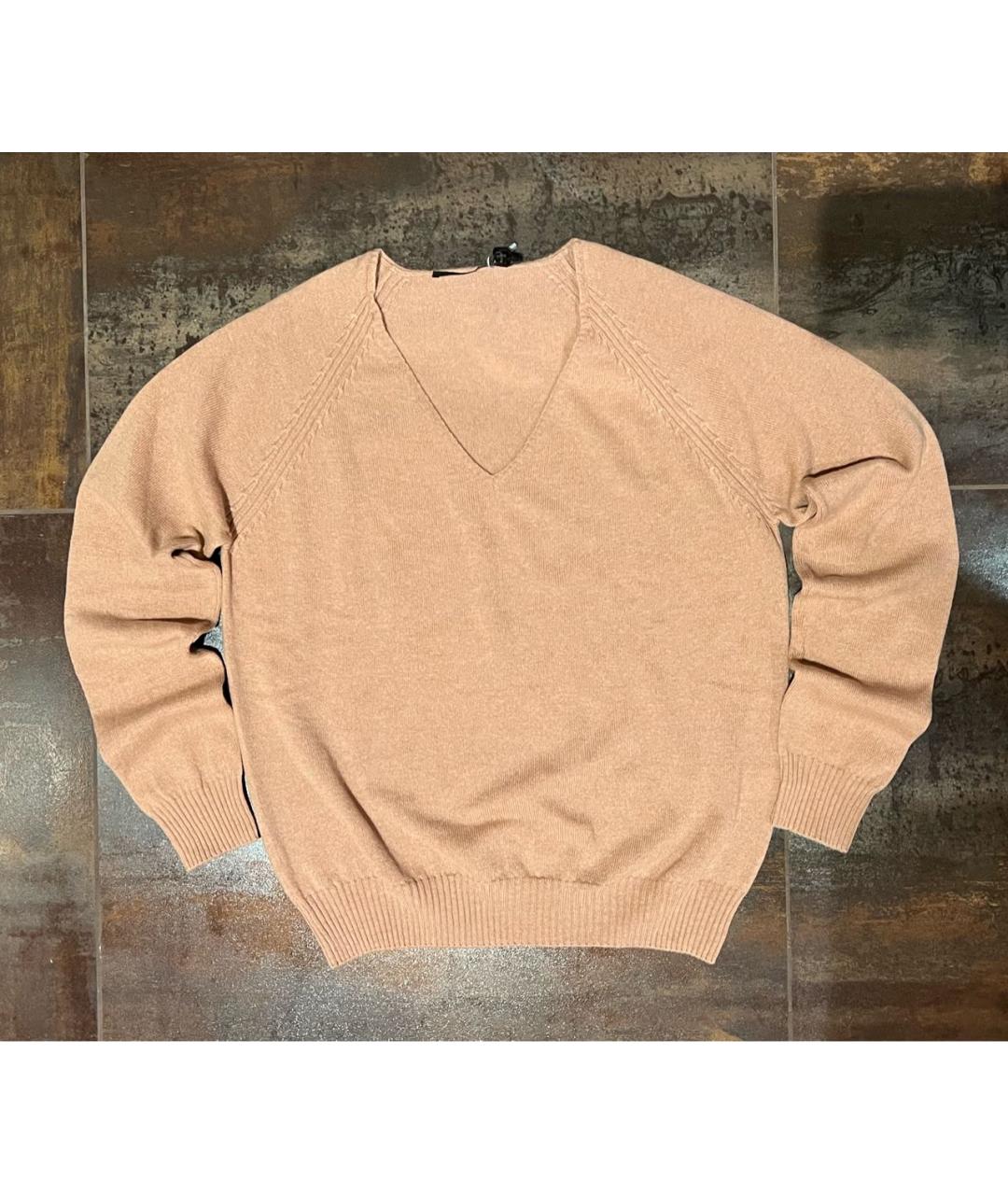 AGNONA Бежевый кашемировый джемпер / свитер, фото 6