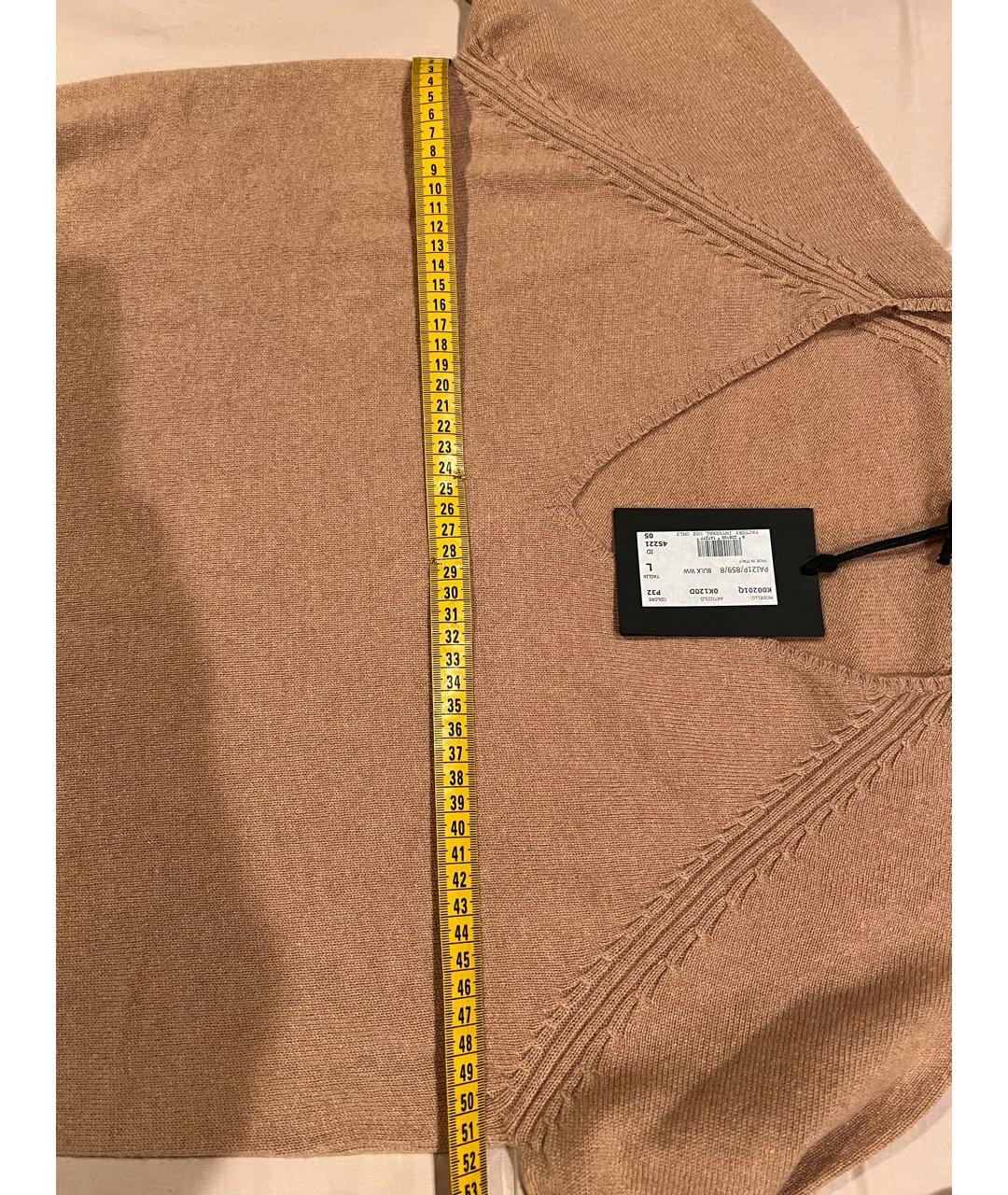 AGNONA Бежевый кашемировый джемпер / свитер, фото 4