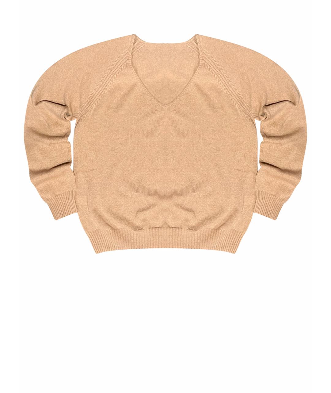 AGNONA Бежевый кашемировый джемпер / свитер, фото 1