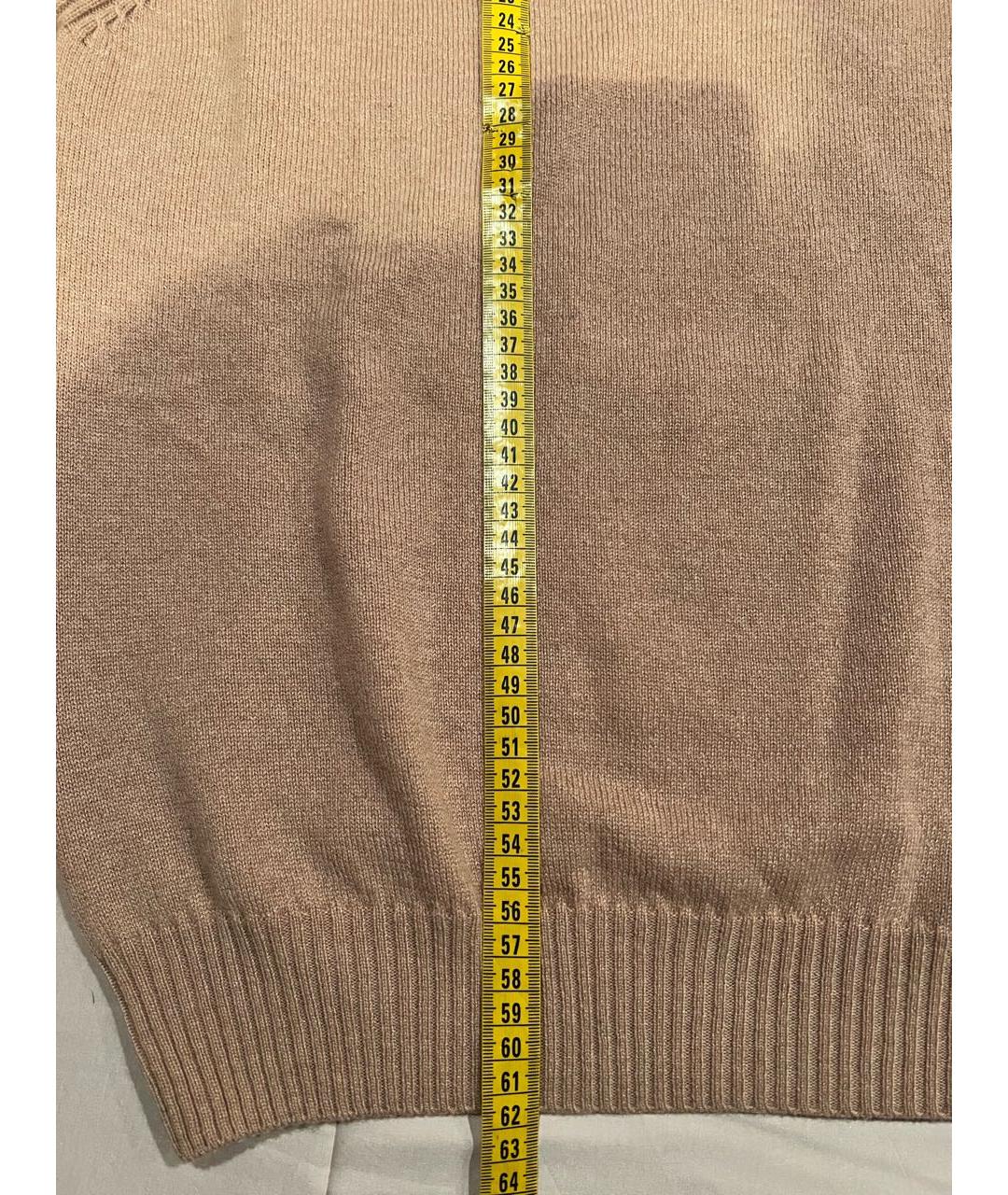 AGNONA Бежевый кашемировый джемпер / свитер, фото 5