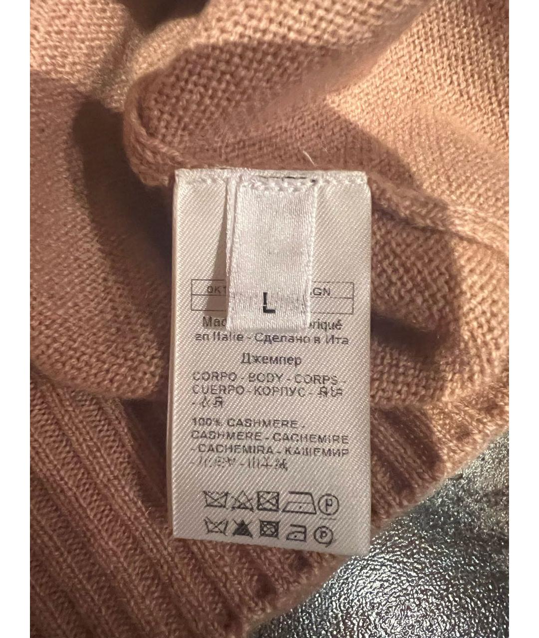 AGNONA Бежевый кашемировый джемпер / свитер, фото 3