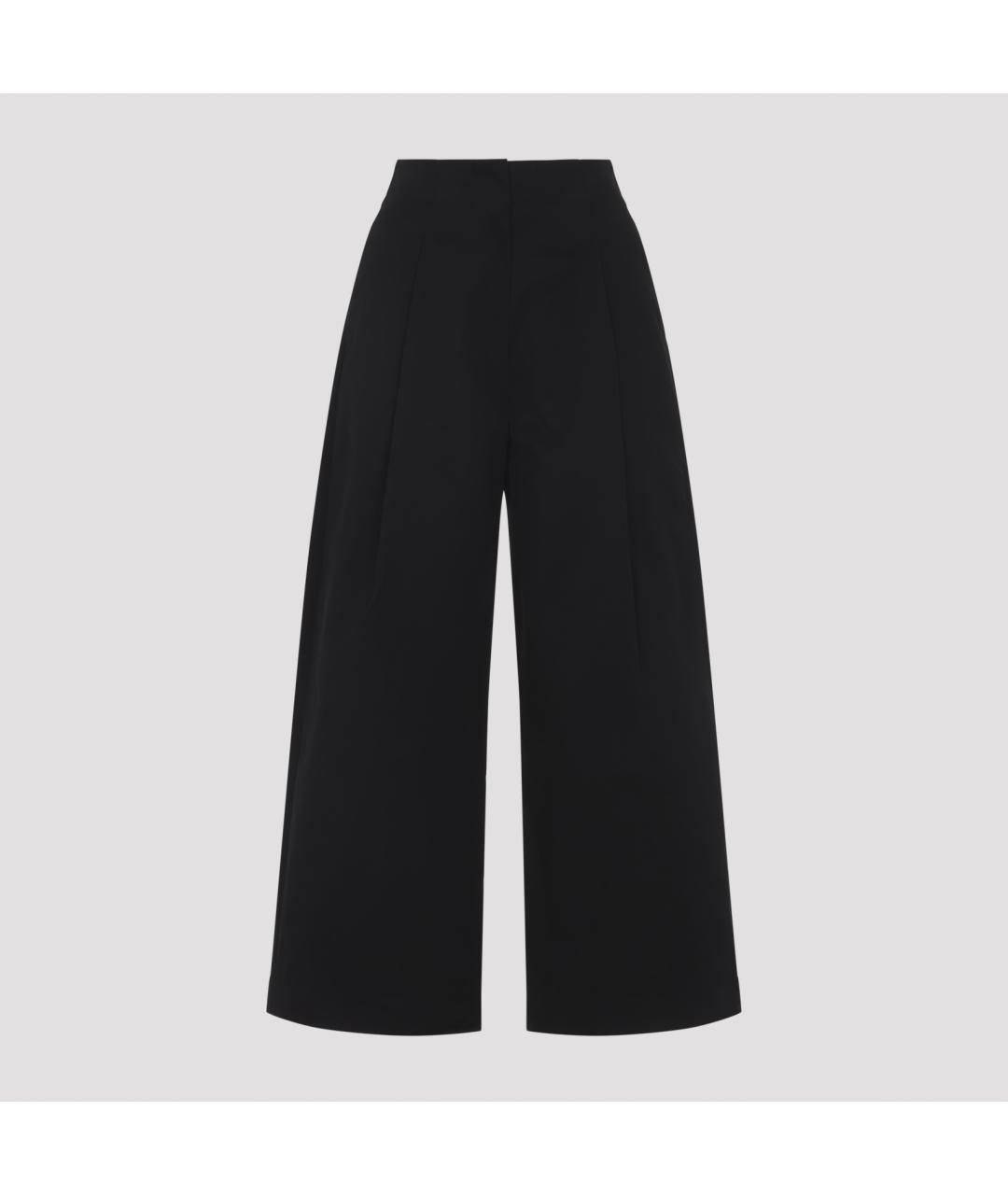 STUDIO NICHOLSON Черные хлопковые брюки широкие, фото 2