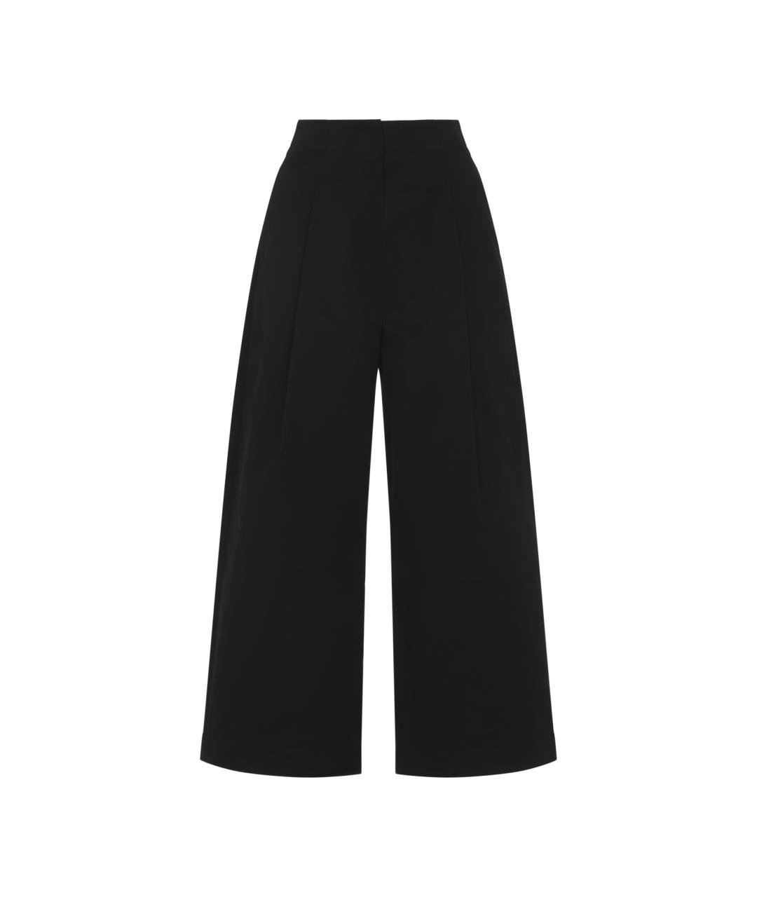 STUDIO NICHOLSON Черные хлопковые брюки широкие, фото 1