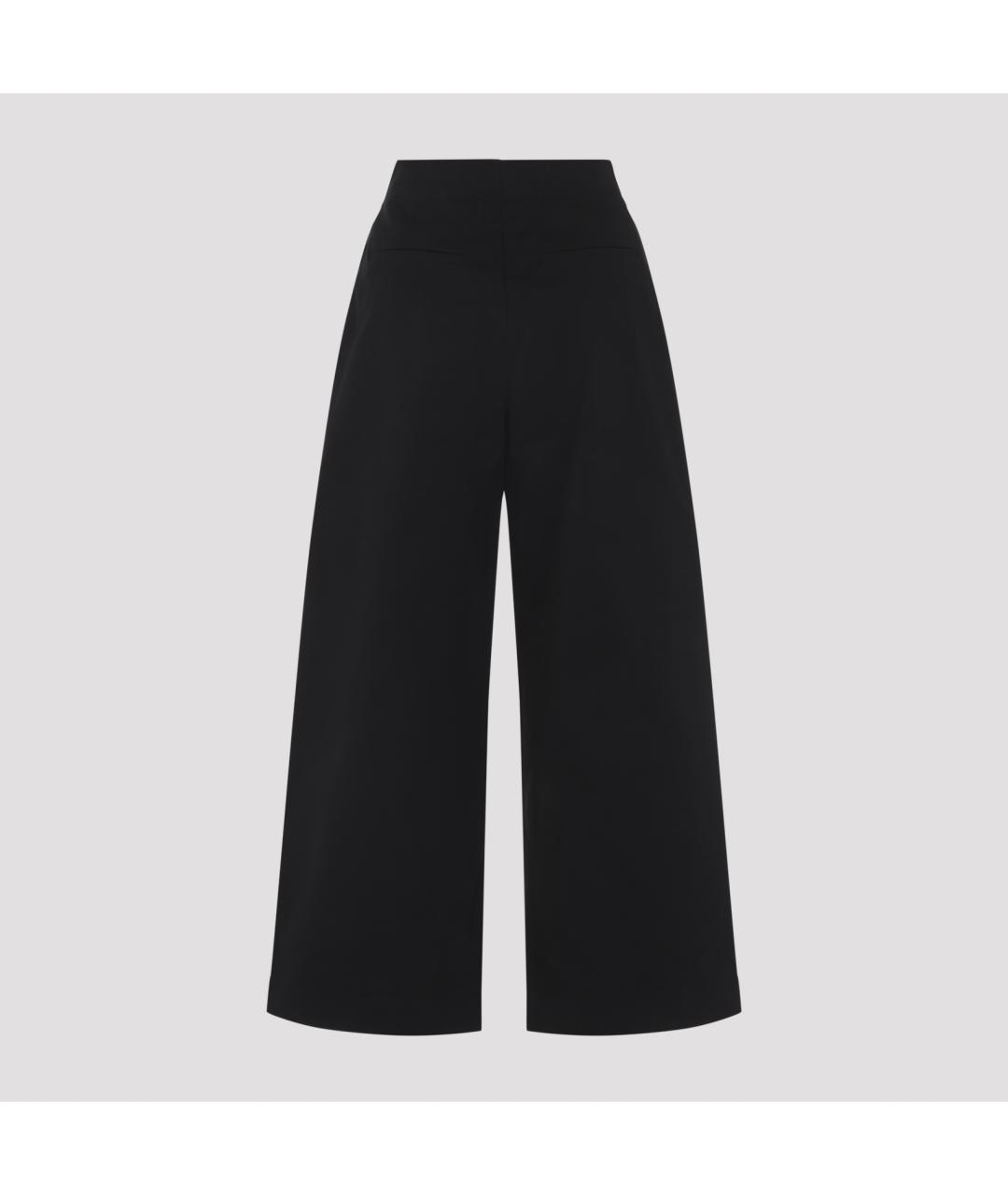 STUDIO NICHOLSON Черные хлопковые брюки широкие, фото 4