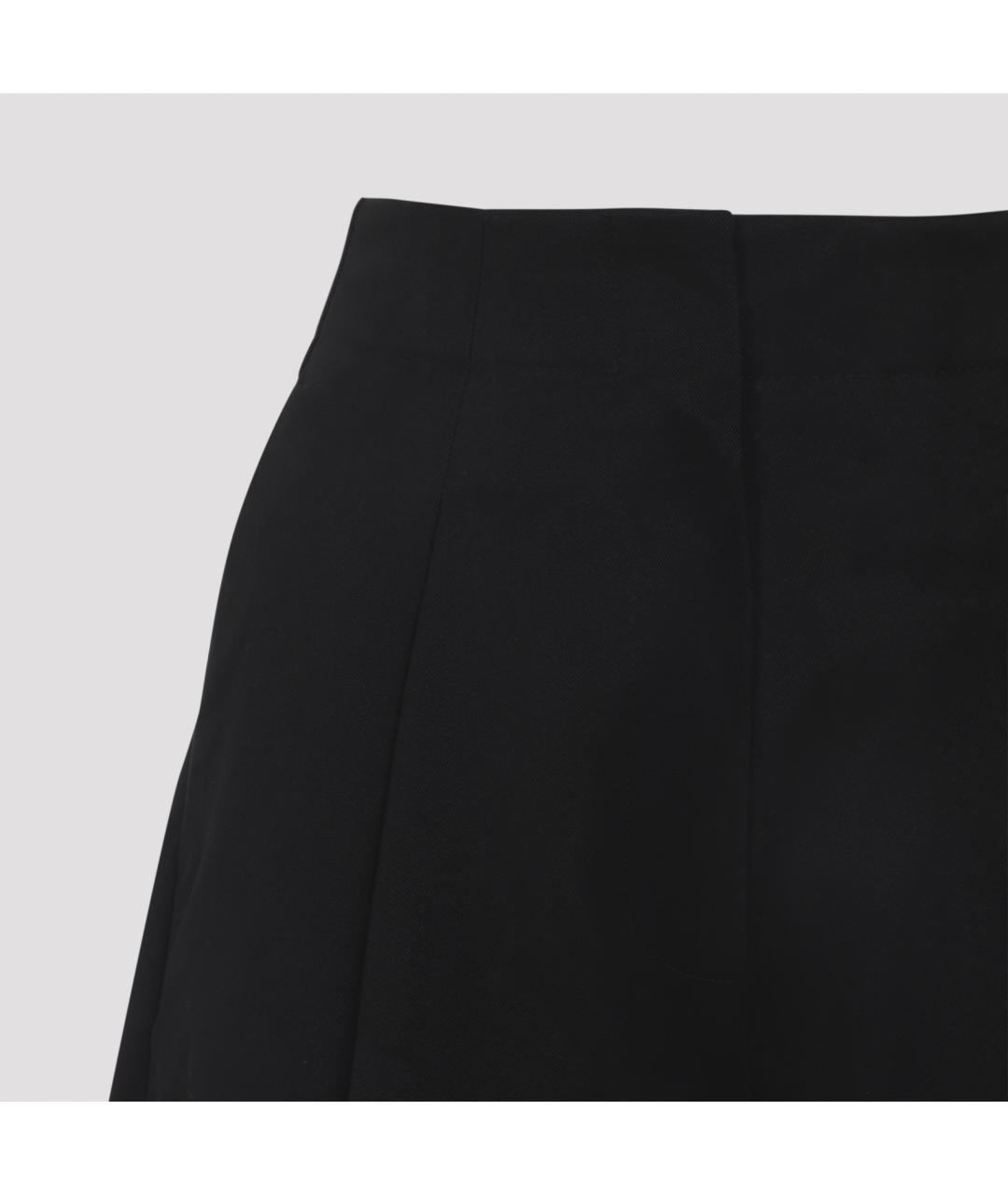 STUDIO NICHOLSON Черные хлопковые брюки широкие, фото 5