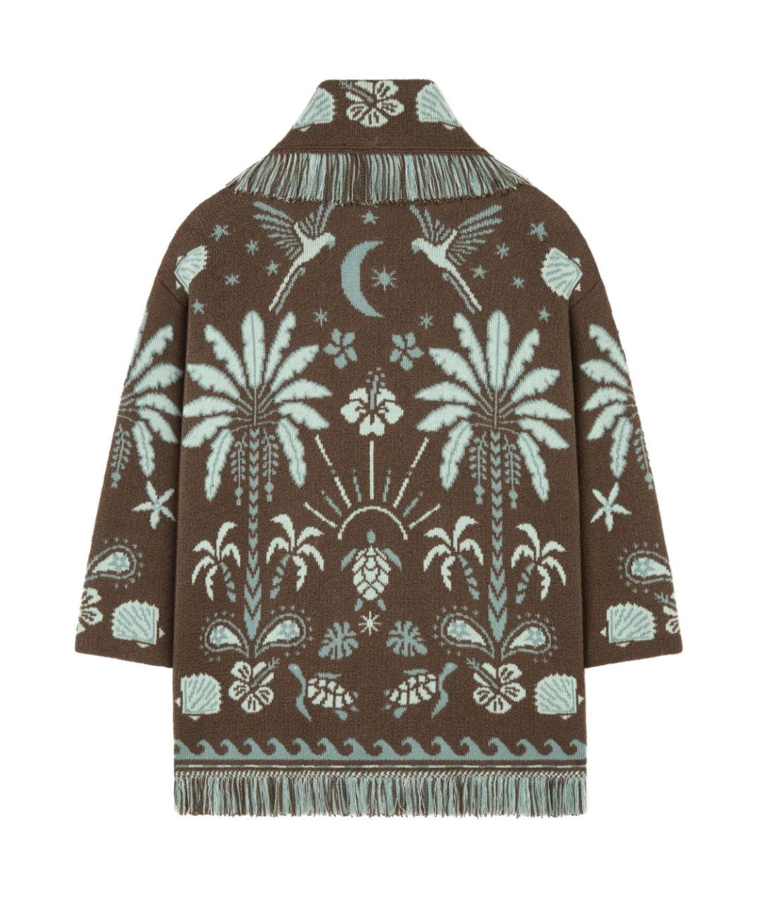 ALANUI Коричневый шерстяной кардиган, фото 5