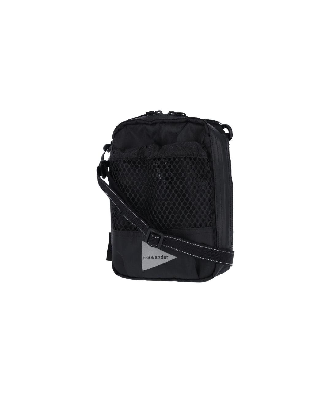 AND WANDER Черная синтетическая барсетка, фото 3
