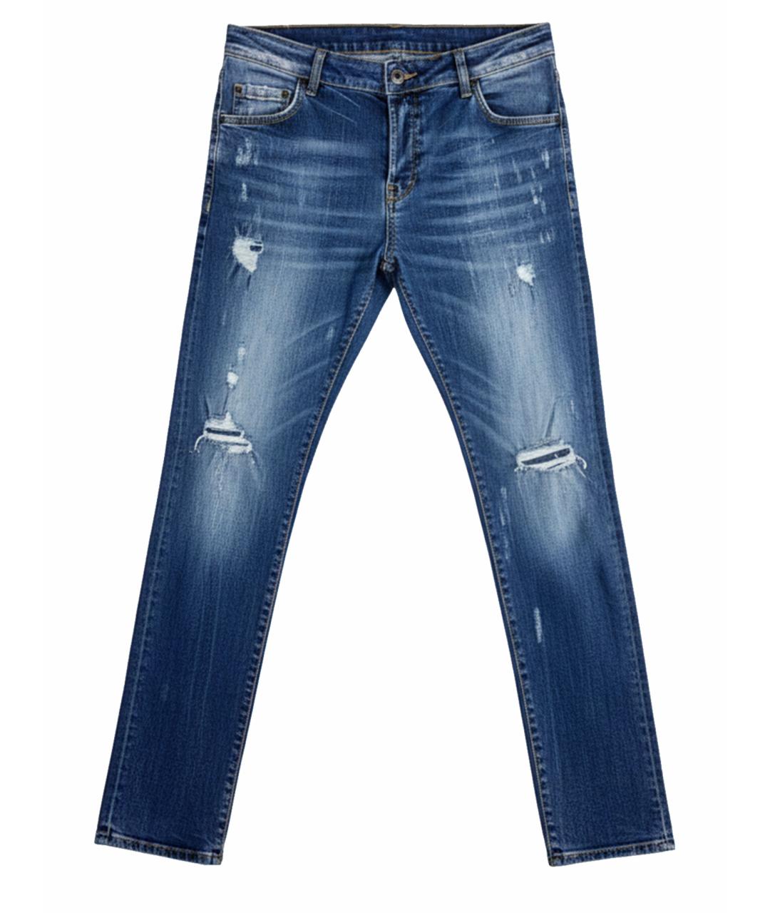 DSQUARED2 Синие хлопковые джинсы скинни, фото 1