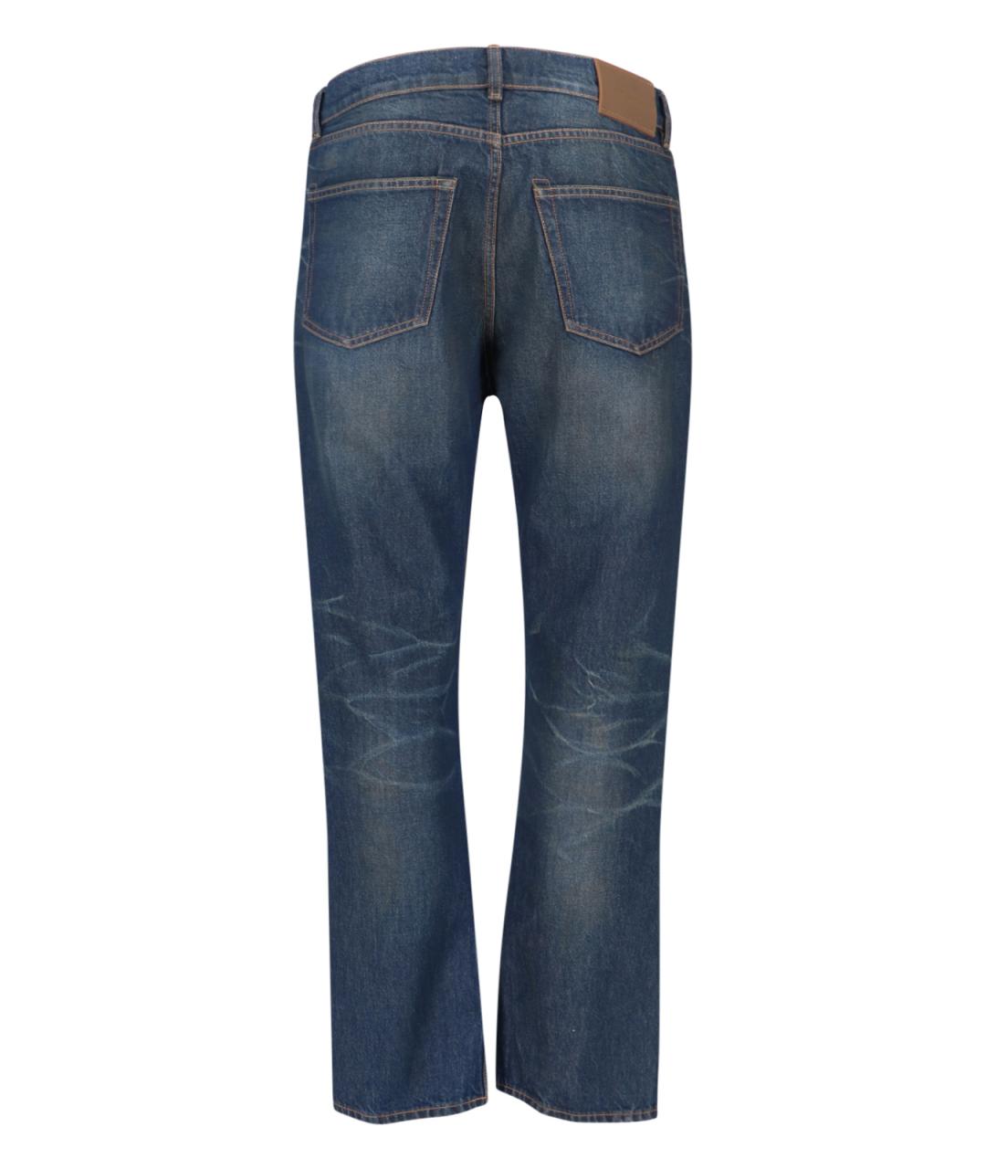 OUR LEGACY Синие хлопковые прямые джинсы, фото 2