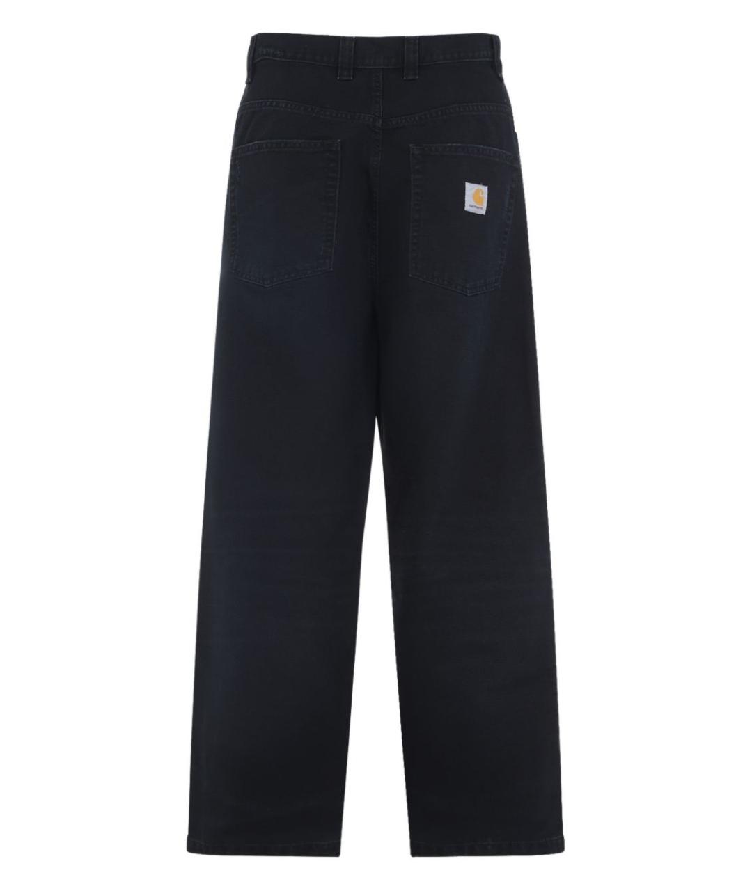 CARHARTT WIP Черные хлопковые повседневные брюки, фото 3