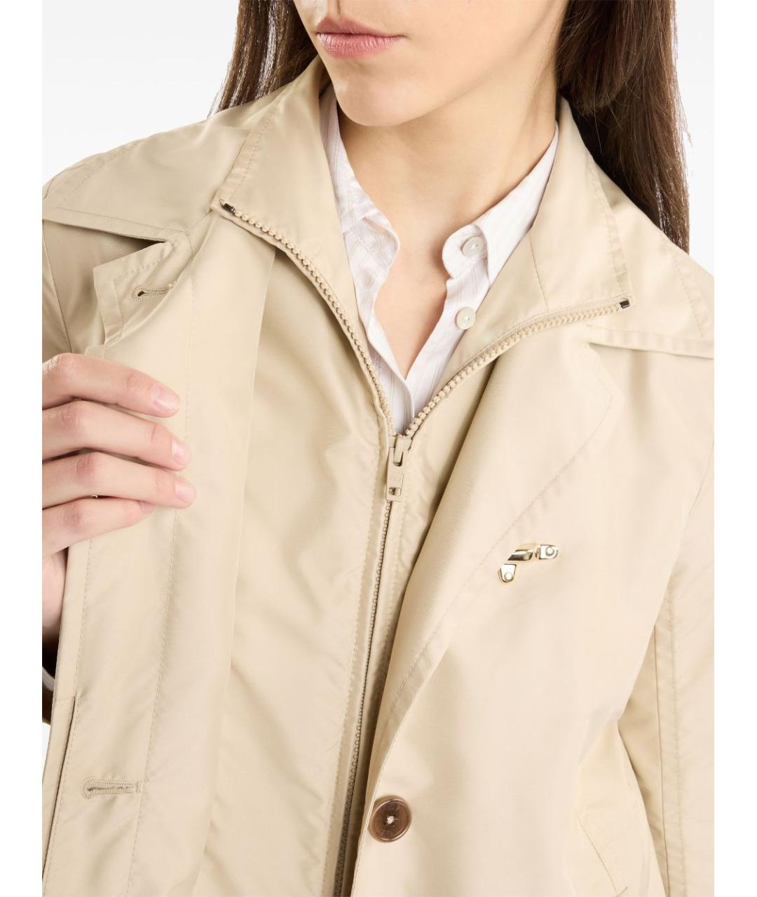 FAY Бежевая полиэстеровая куртка, фото 2