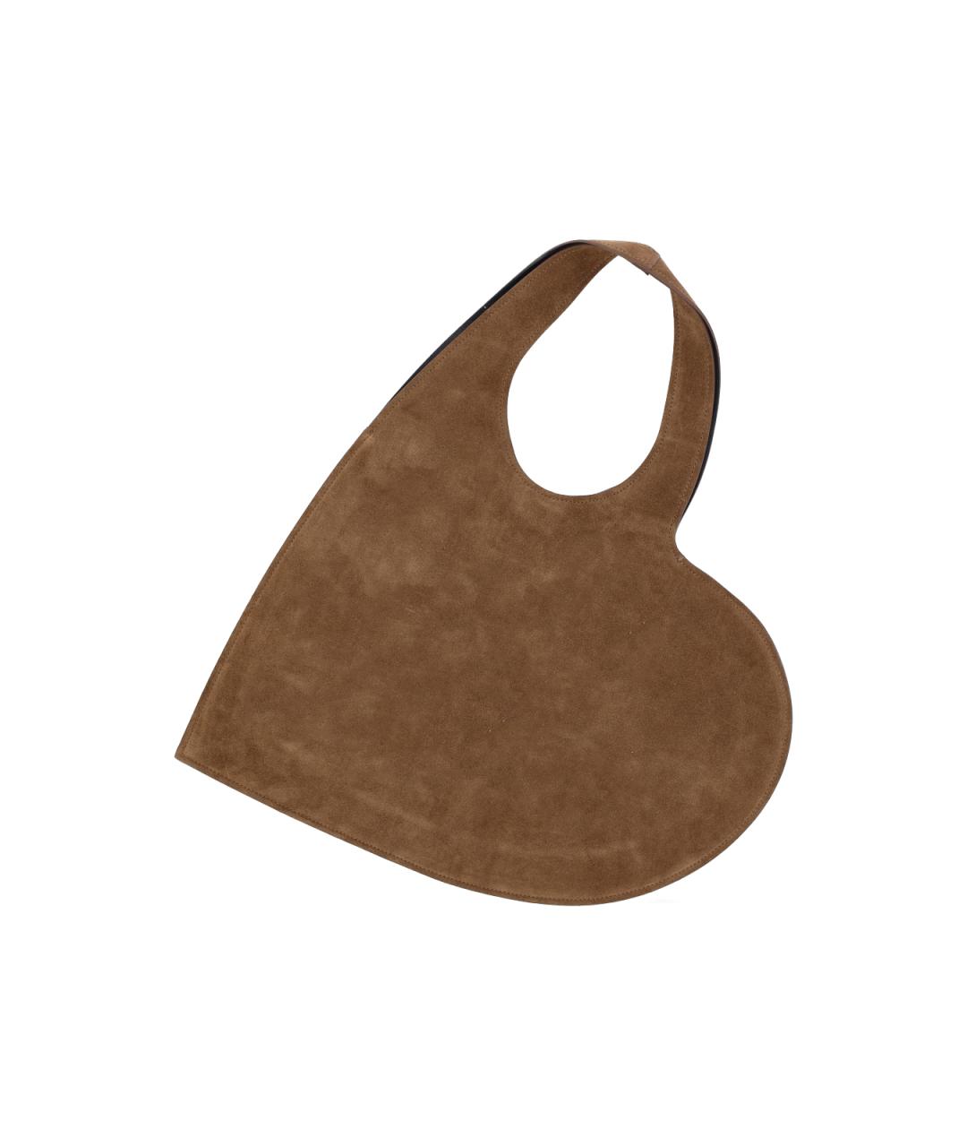 COPERNI Коричневая замшевая сумка через плечо, фото 2