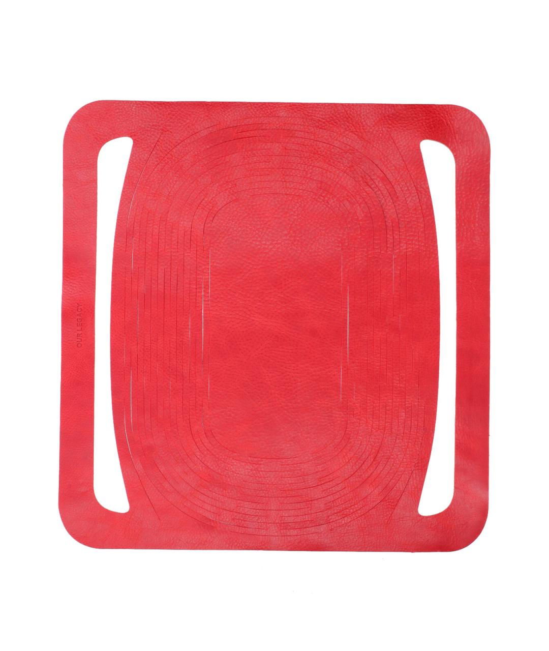 OUR LEGACY Красная кожаная сумка тоут, фото 5