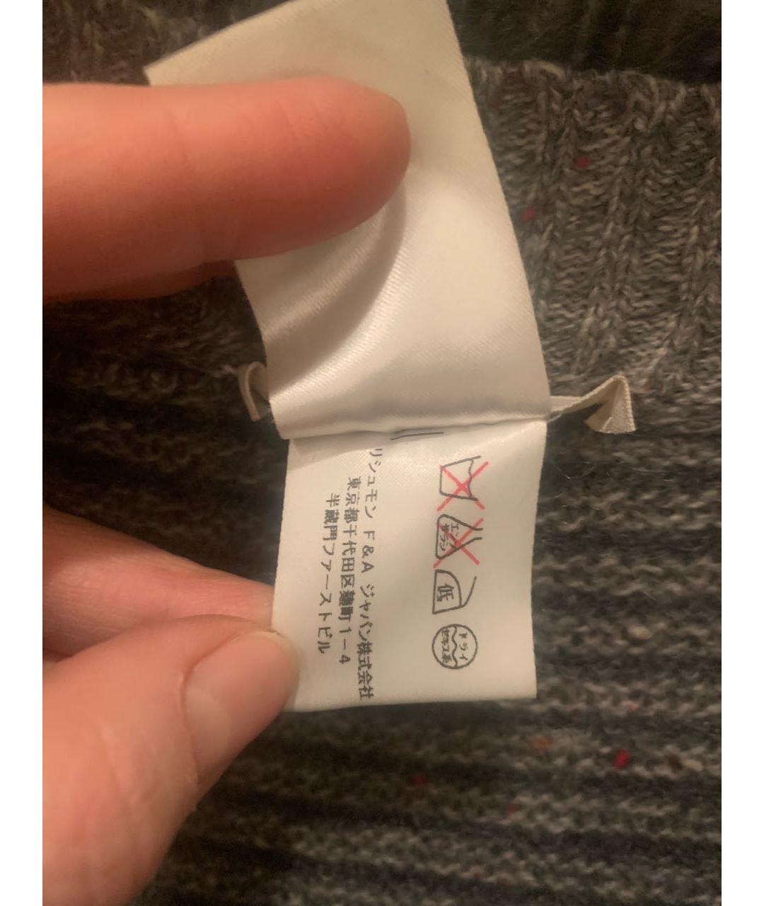 CHLOE Серый шерстяной кардиган, фото 7