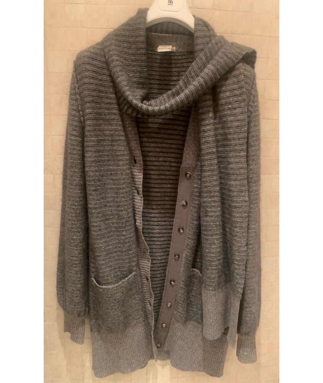 CHLOE Серый шерстяной кардиган, фото 5