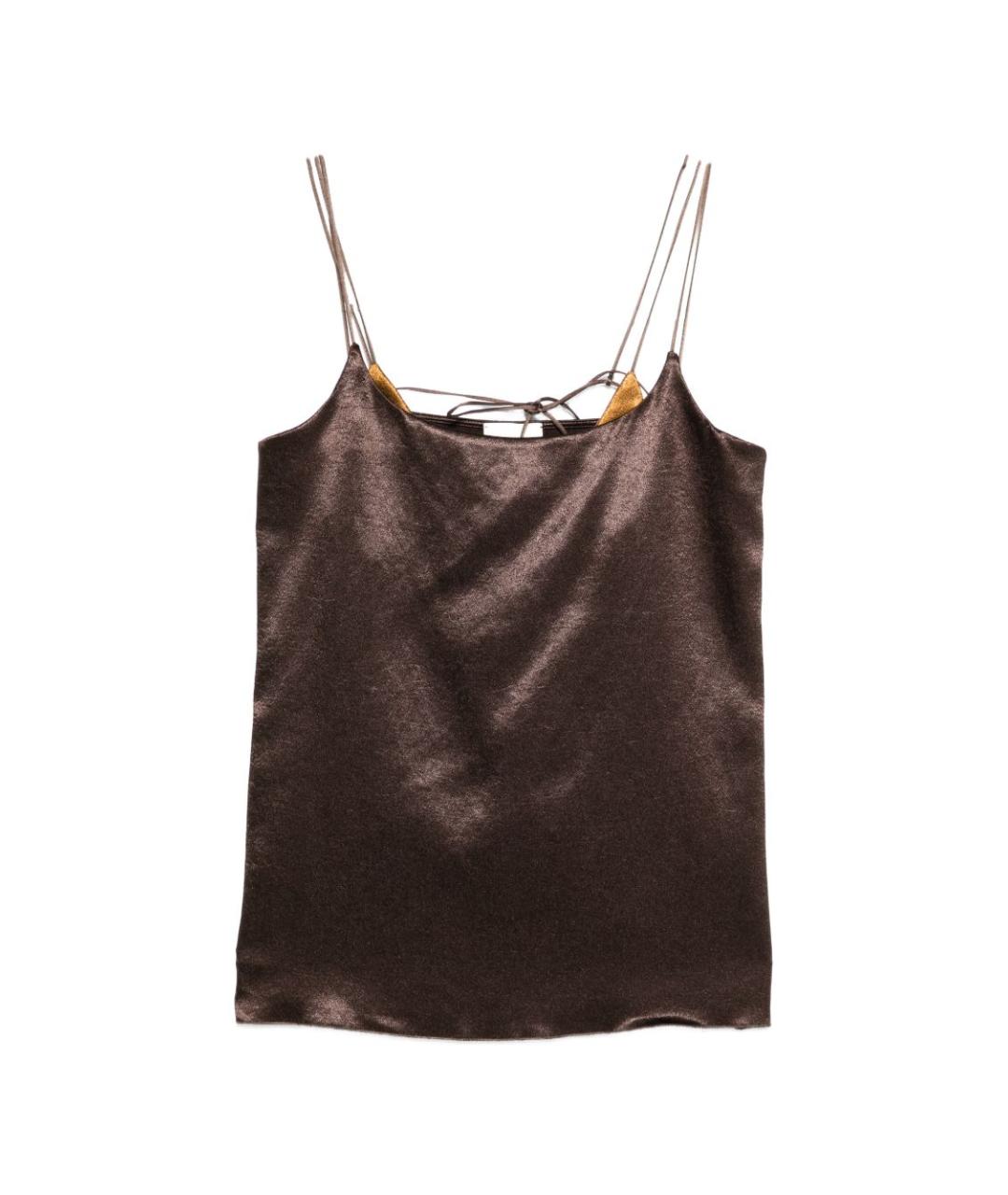 ALYSI Коричневая майка, фото 1