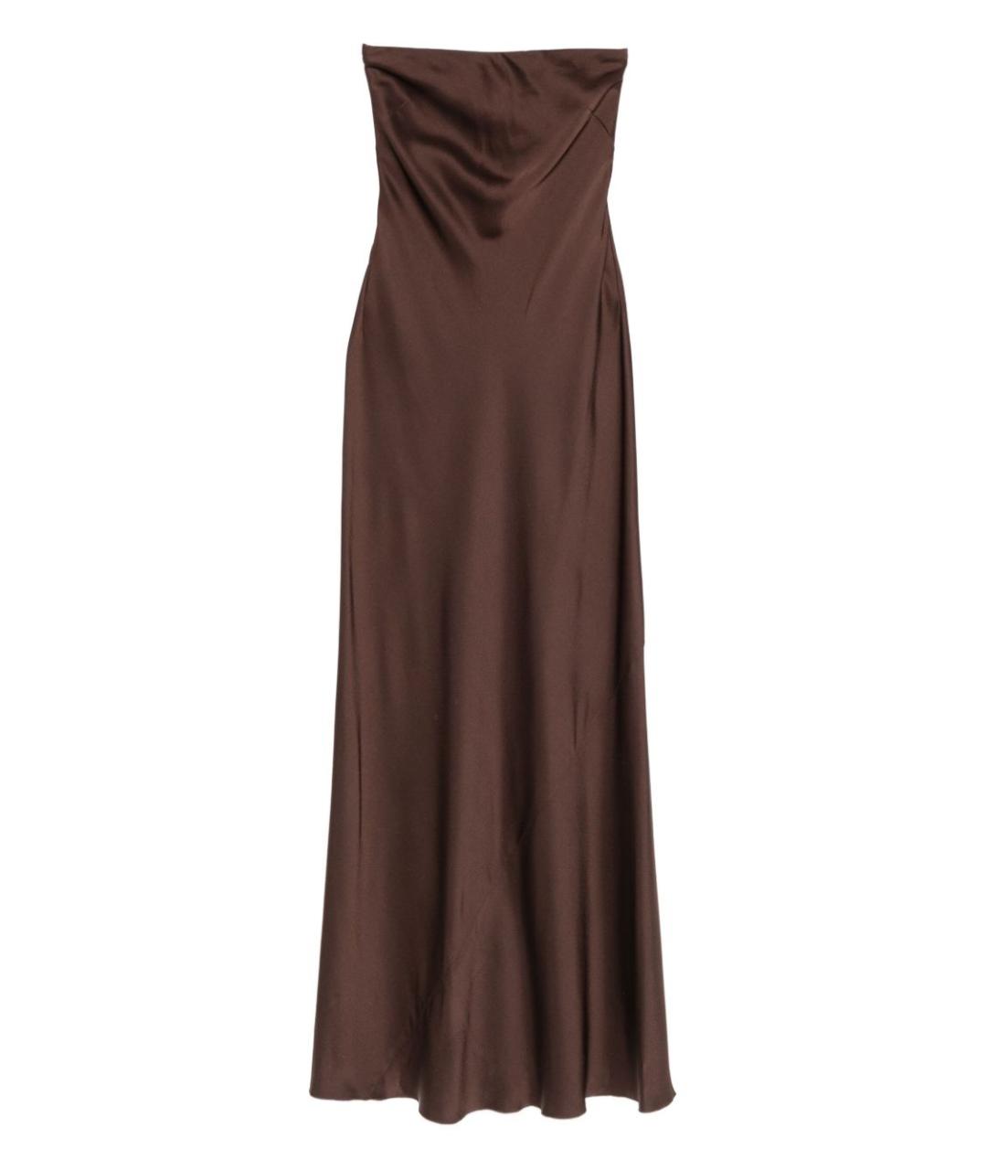 FORTE FORTE Коричневое вечернее платье, фото 1