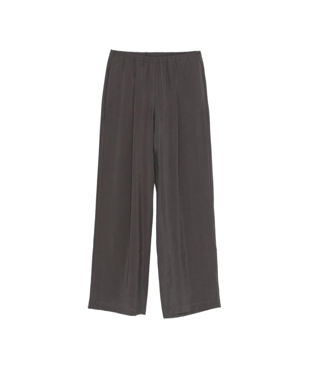 ALYSI Серые прямые брюки, фото 1