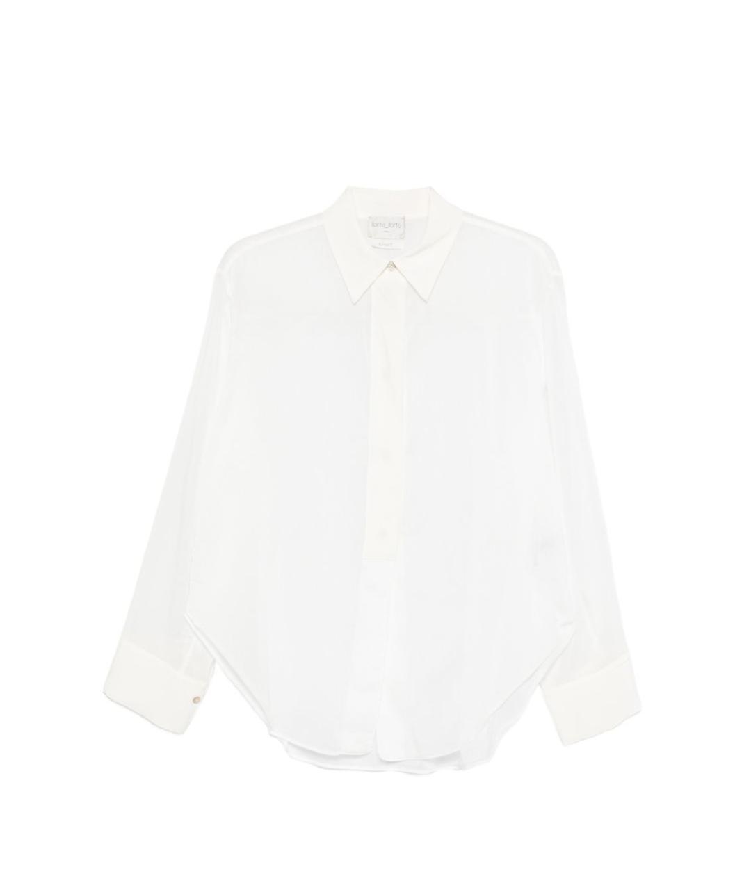 FORTE FORTE Белая хлопковая рубашка, фото 1