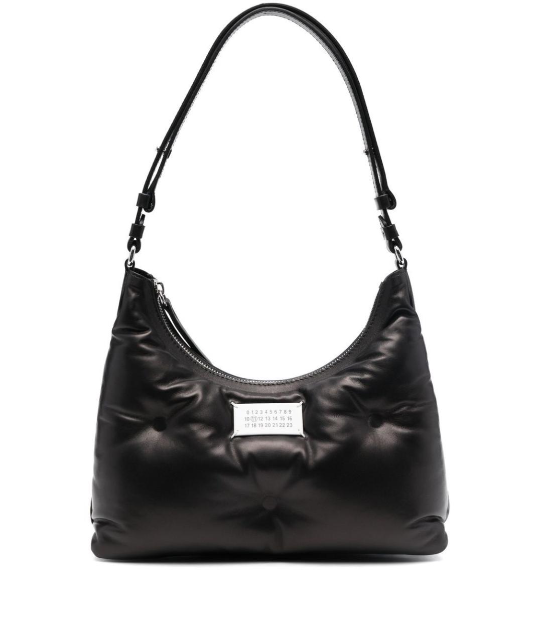 MAISON MARGIELA Черная кожаная сумка через плечо, фото 1
