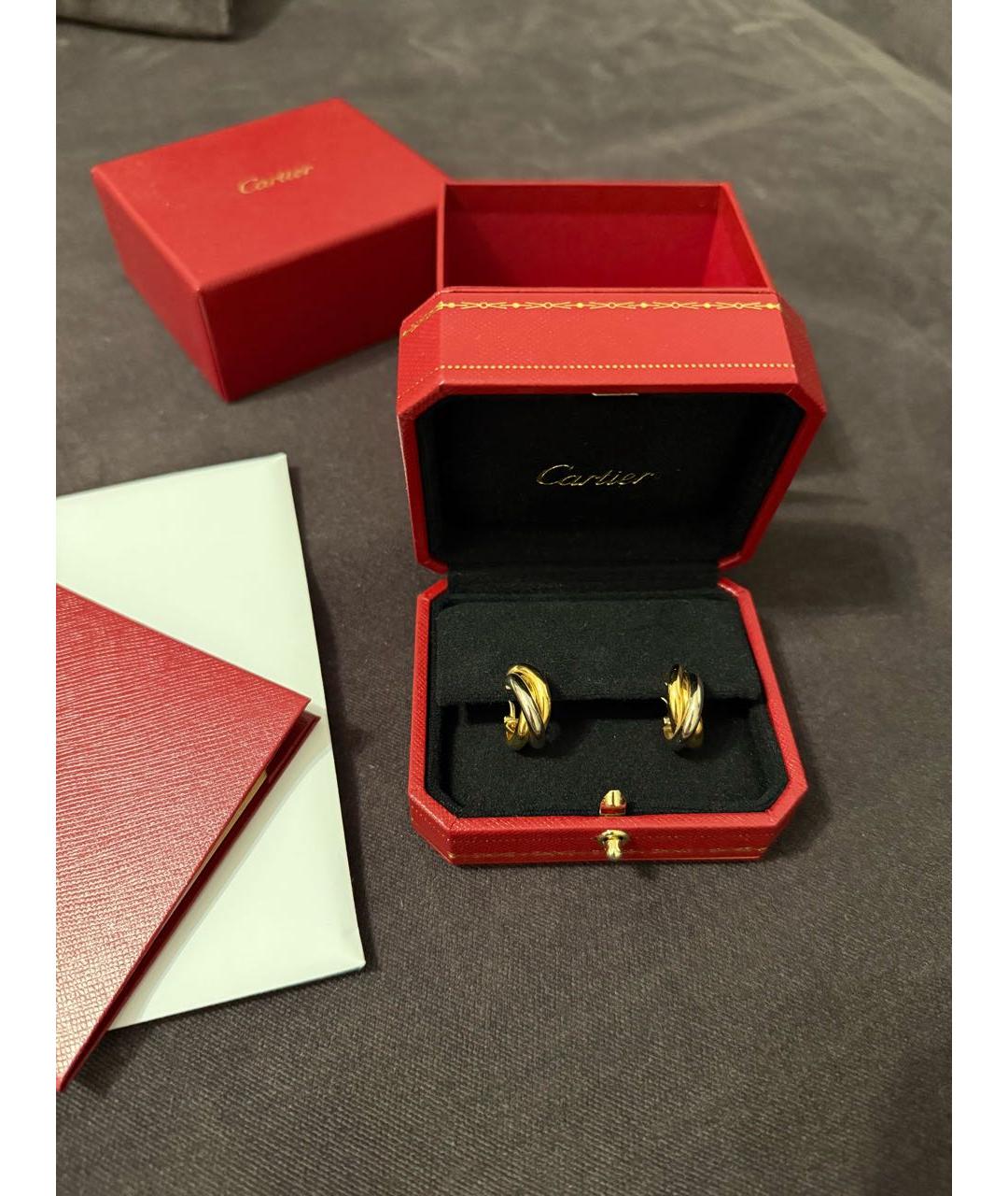 CARTIER Золотые серьги из желтого золота, фото 4