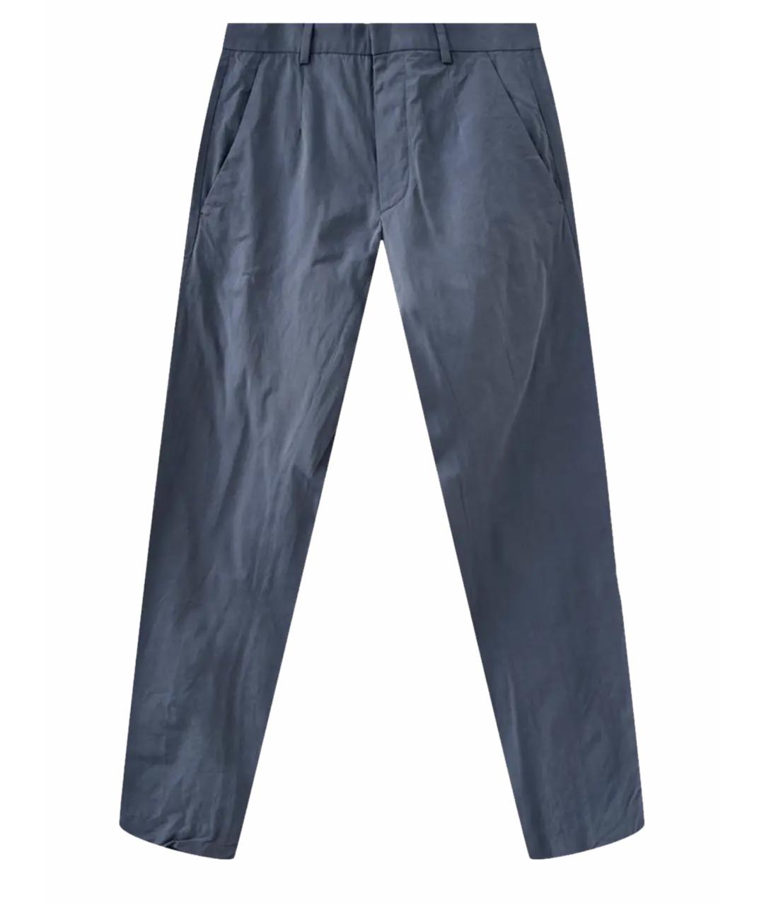 MAISON MARGIELA Серые хлопковые классические брюки, фото 1