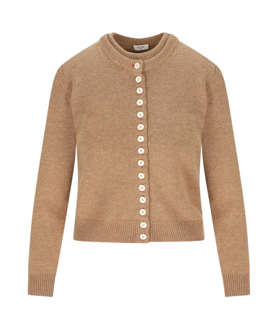 CELINE Бежевый кашемировый кардиган, фото 1