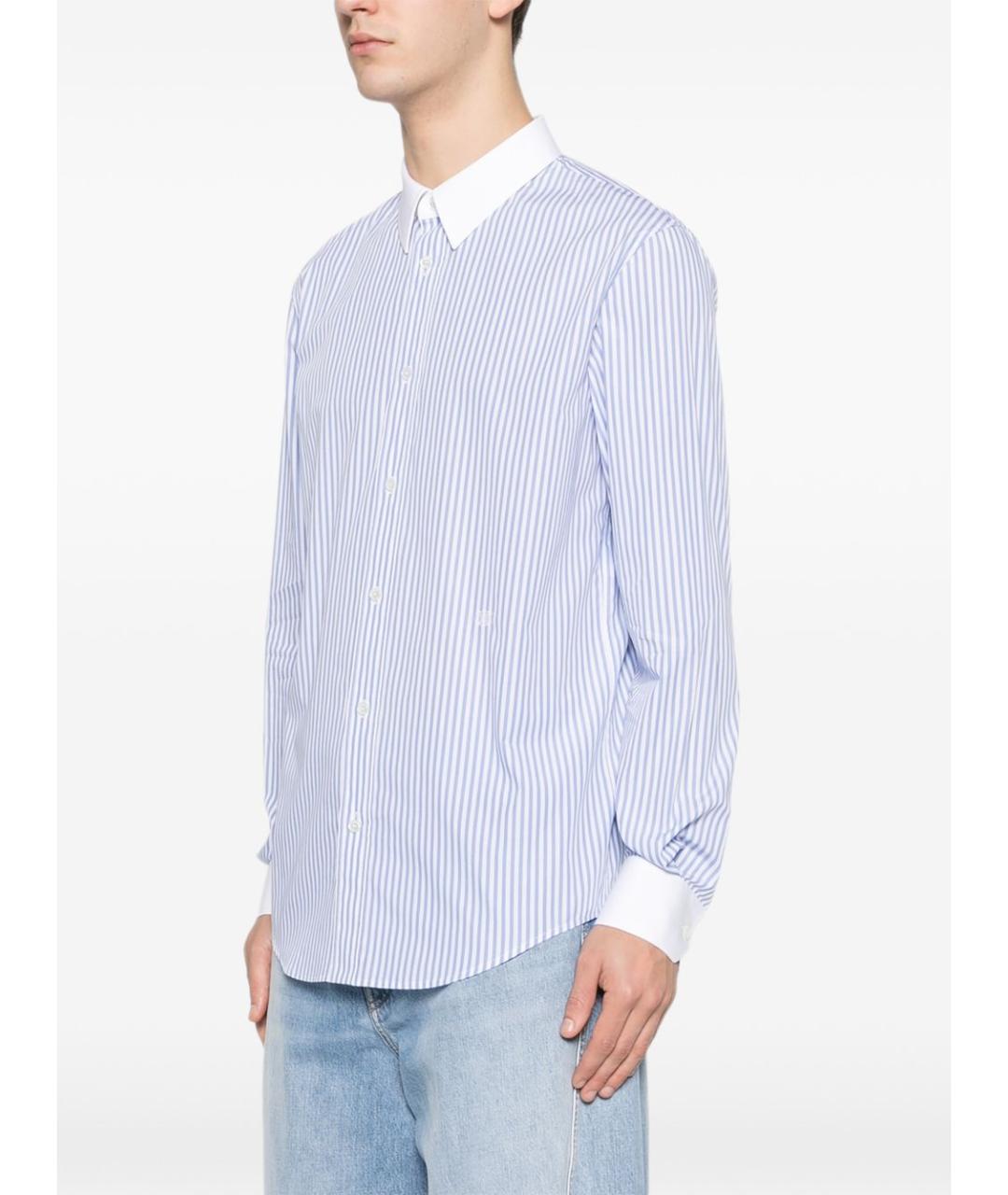 CELINE Голубая хлопковая кэжуал рубашка, фото 5