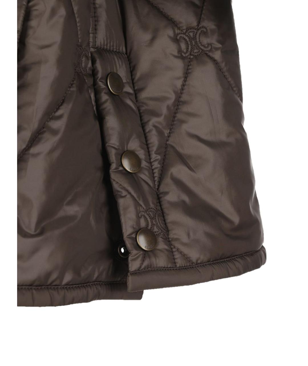 CELINE Хаки полиамидовая куртка, фото 2