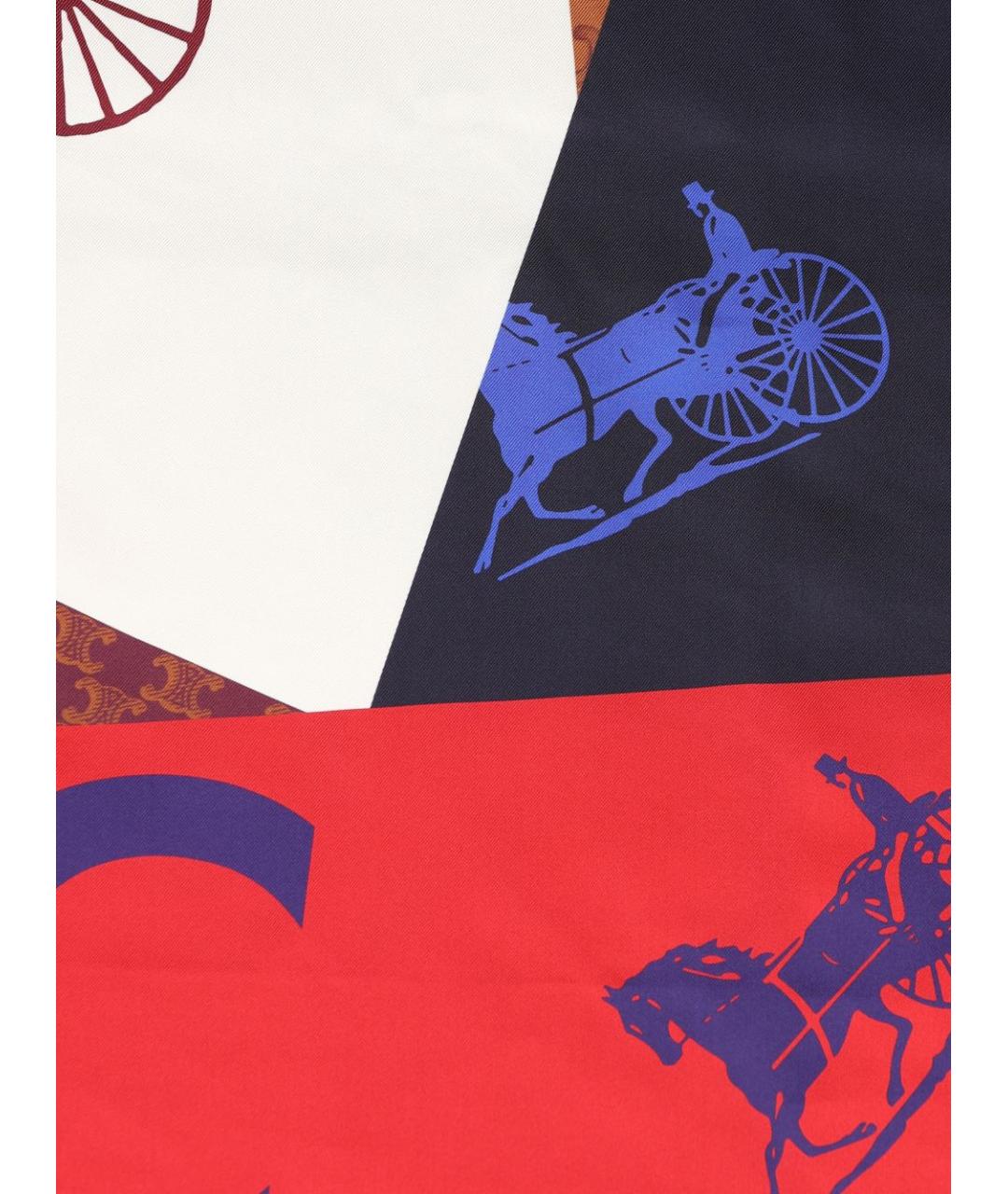 CELINE Мульти шелковый платок, фото 2