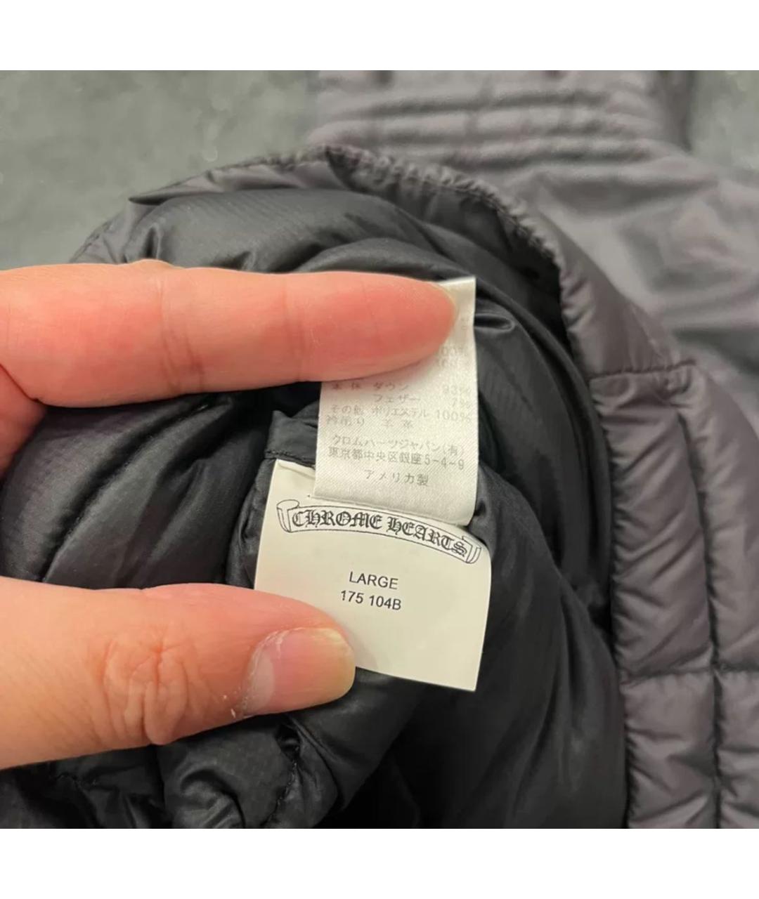 CHROME HEARTS Черный пуховик, фото 5