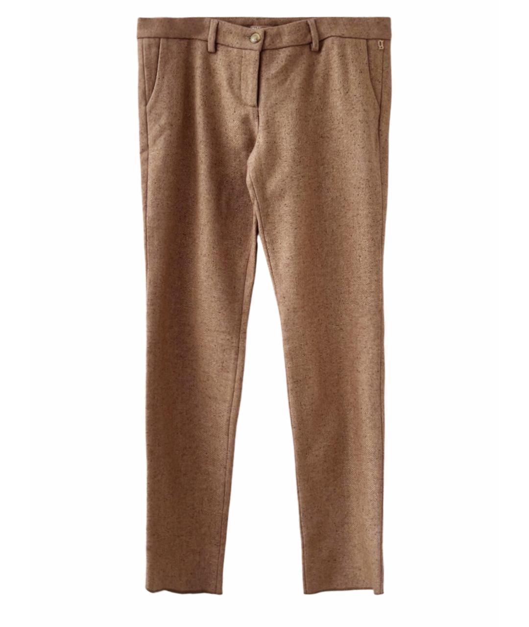 JOHN GALLIANO Бежевые прямые брюки, фото 1