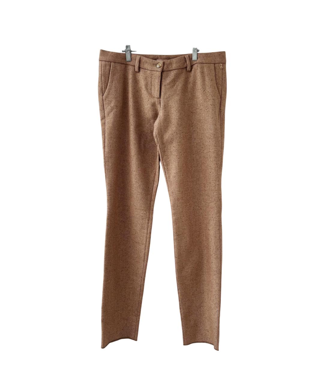 JOHN GALLIANO Бежевые прямые брюки, фото 5