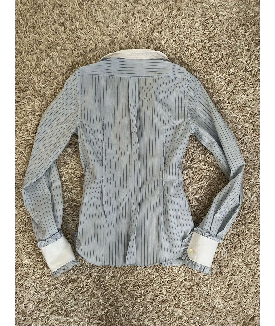 DOLCE&GABBANA Голубая хлопковая рубашка, фото 2