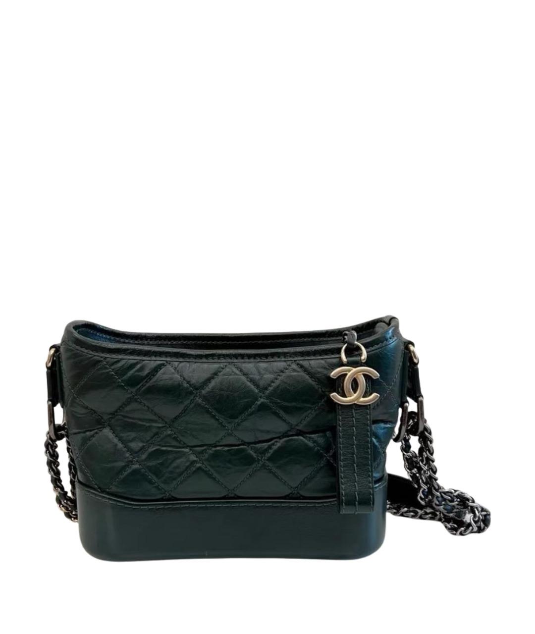 CHANEL Зеленая кожаная сумка через плечо, фото 1