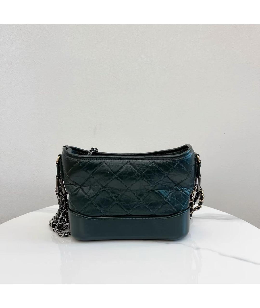 CHANEL Зеленая кожаная сумка через плечо, фото 4