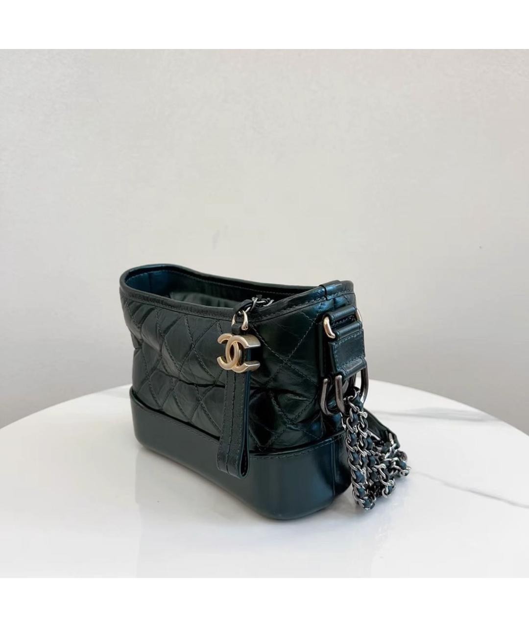 CHANEL Зеленая кожаная сумка через плечо, фото 3
