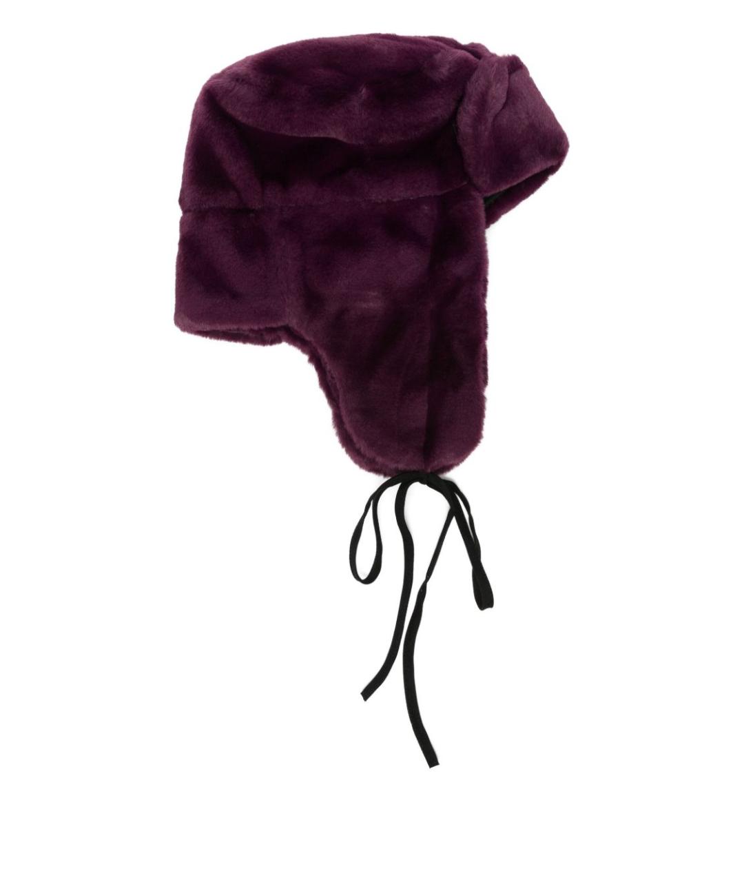 PAUL SMITH Фиолетовая синтетическая шапка, фото 1