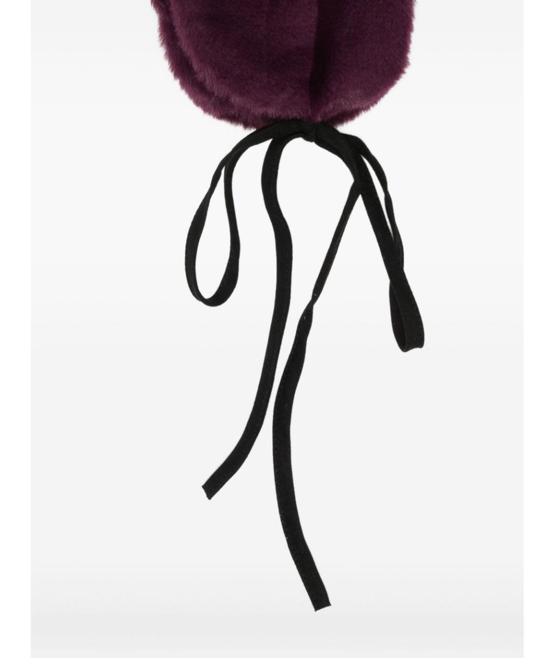 PAUL SMITH Фиолетовая синтетическая шапка, фото 3